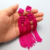Beryohz Fashion Long Thread Tassel Dangle Earrings for Women Gifts