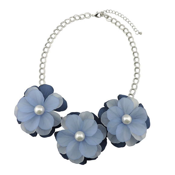 Bocar Flower Statement Choker Necklace for Women Gift