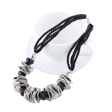 Beryohz Black Statement Choker Collar Necklace Jewelry for Women